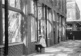 Black-and-white medium-format film photograph by Derrick Buckner