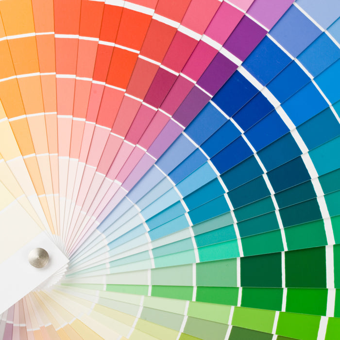 Color swatches used for artwork scanning color correction