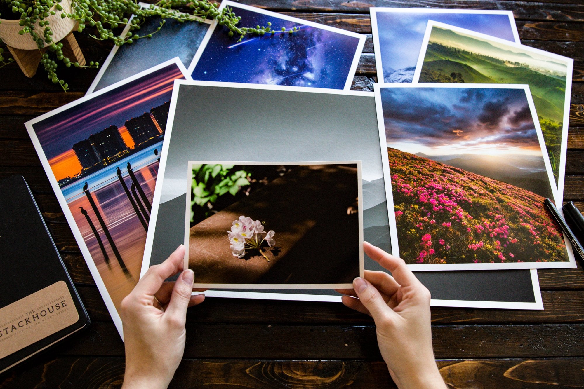 Professional photo prints on multiple paper finishes reviewed by hand