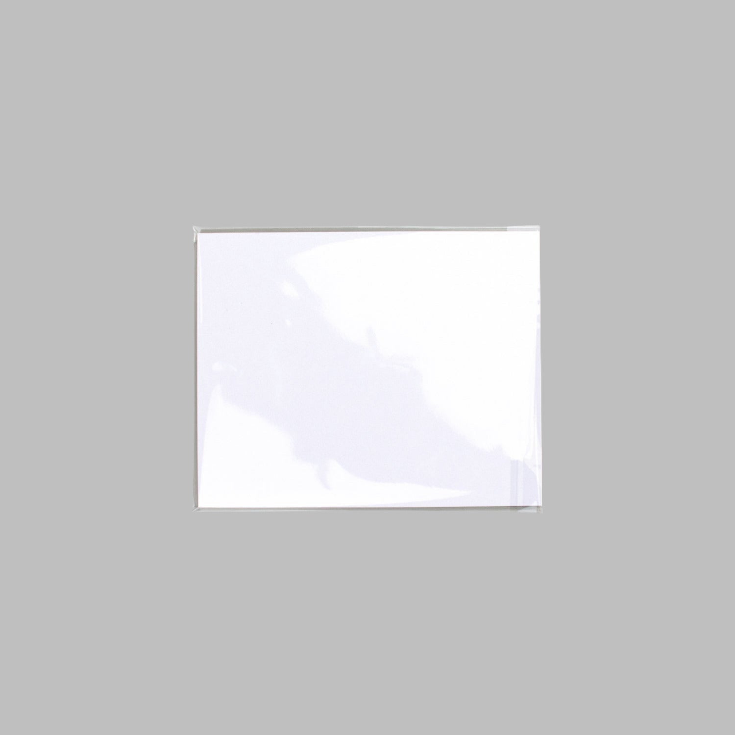 Transparent protective sleeve used for clear bagged prints
