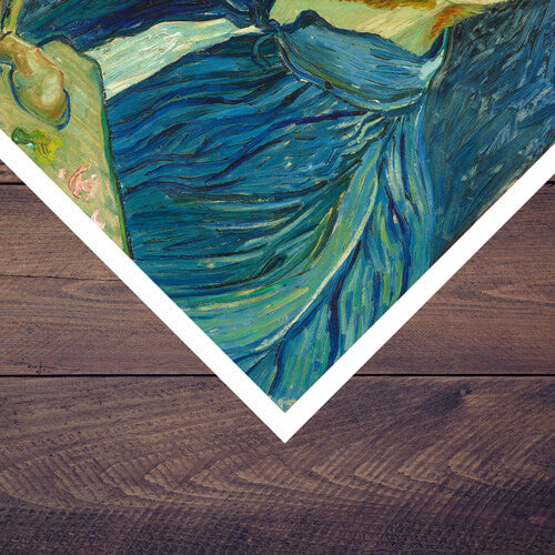 Rolled canvas print with a one-quarter-inch added border